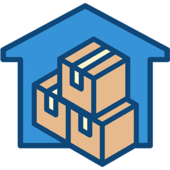 An icon representing storage services.