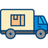 A delivery truck icon for senior moving.