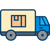 A delivery truck icon for senior moving.