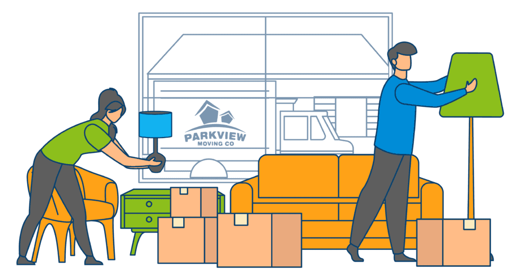 Parkview Moving is helping a couple move into their new residence.